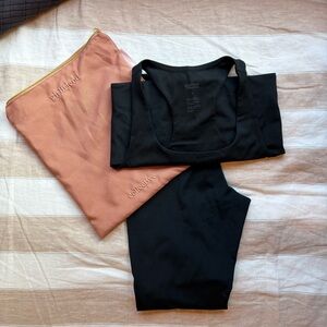Girlfriend Collective Black Set. Sz Small